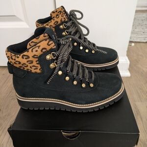 Cole Haan Zero Grand Cheetah Snow Boots